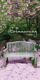 Bank mit Kirschblüten © € 490,-