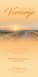 Bestattungsvorsorge Seebrücke