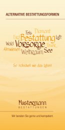 Alternative Bestattungsformen